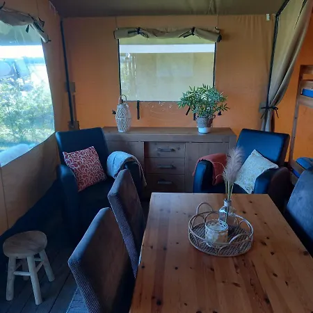 Comfort Safaritent 6 Pers En Mini Camping Zwiggelte Exterior photo